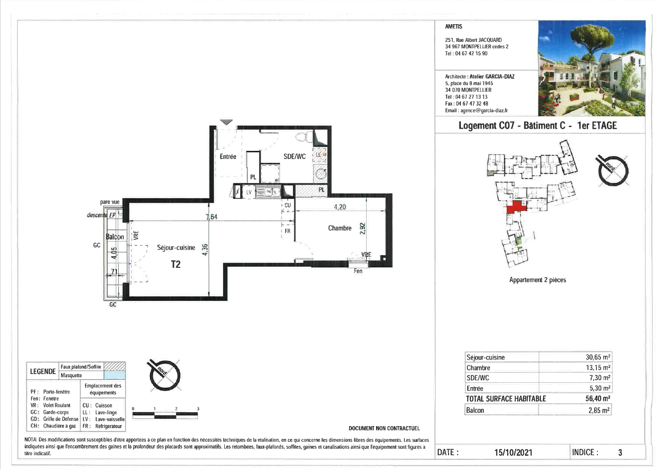 Appartement à Cournonterral