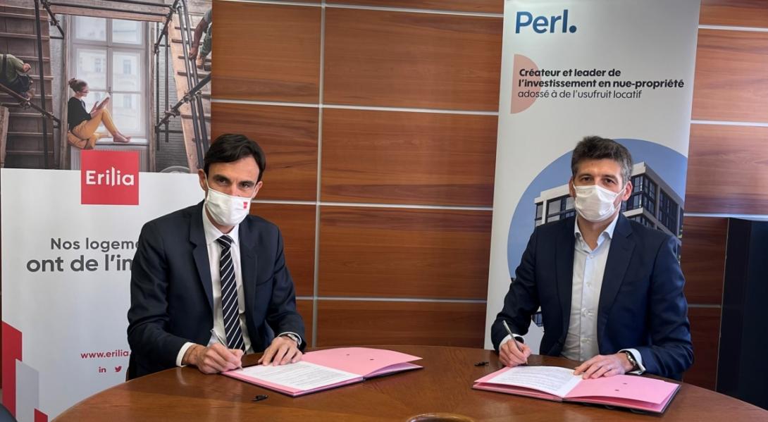 Perl, filiale de Nexity, et Erilia, Groupe Habitat en Région, opérateur de logement social des Caisses d’Epargne et du Groupe BPCE, s’associent pour développer l’offre d’habitat social, intermédiaire et abordable dans les zones tendues du sud de la France (Nouvelle-Aquitaine, Occitanie, Provence-Alpes-Côte d’Azur et Auvergne-Rhône- Alpes).  Pour ces deux sociétés à mission, l’objectif est de développer 450 logements en Usufruit Locatif en trois ans. Pour Perl, pionnier et principal acteur de la solution, ce